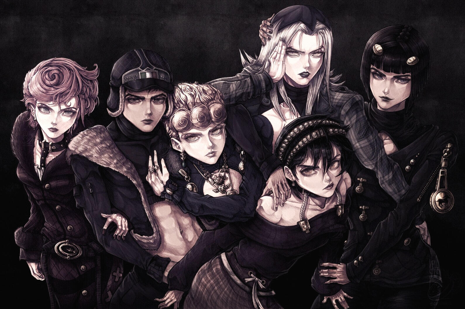 JOJO'S BIZARRE ADVENTURE — Cozenveil's Gothic Parte 5 A.U.